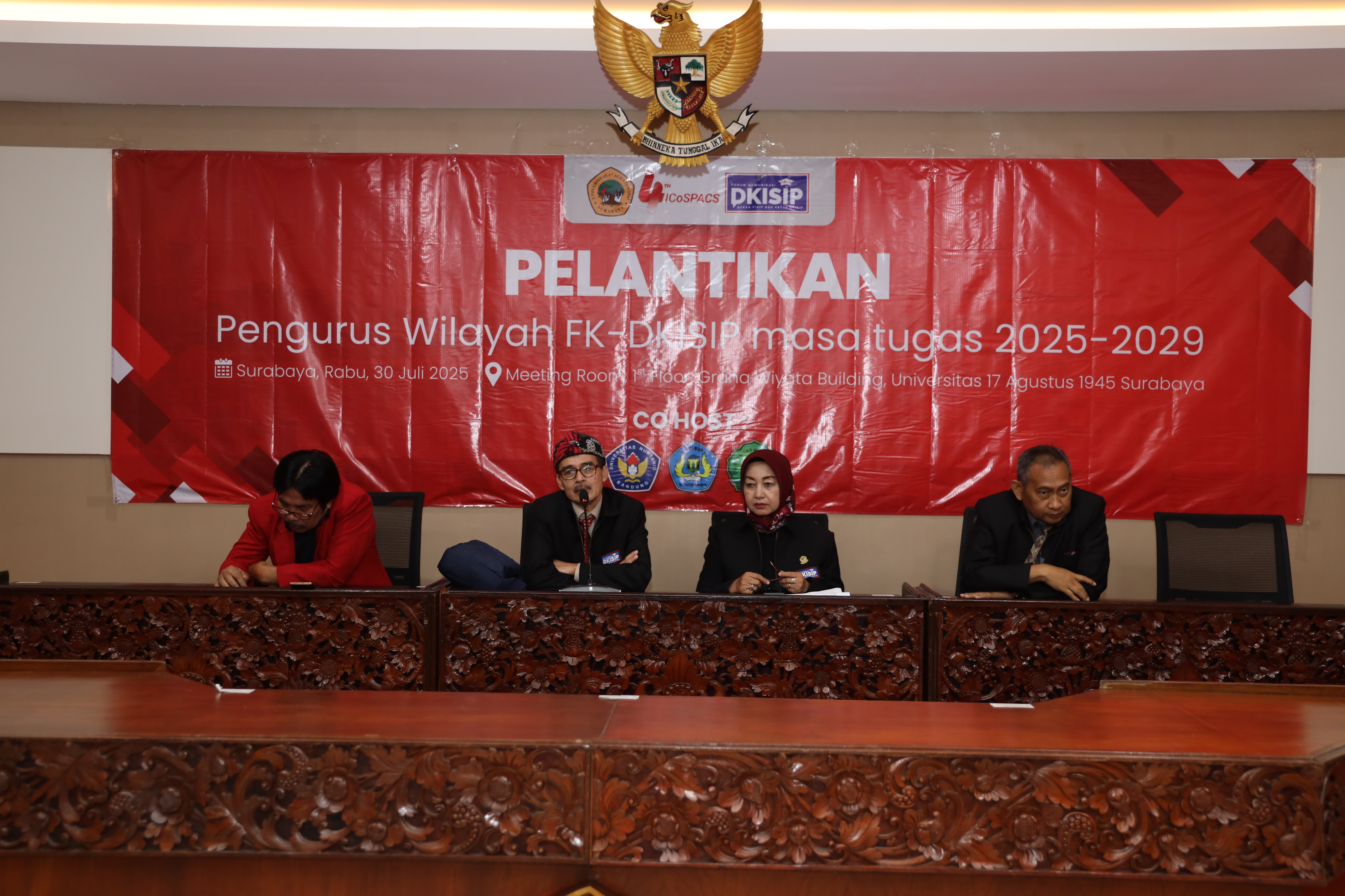 Untag Surabaya Menjadi Tuan Rumah Pelantika Pengurus Baru Forum Komunikasi Dekan FISIP dan Ketua STISIP (FK-DKISIP) se-Indonesia