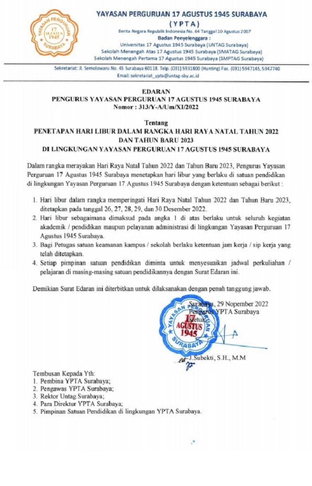 Libur Natal dan Tahun Baru