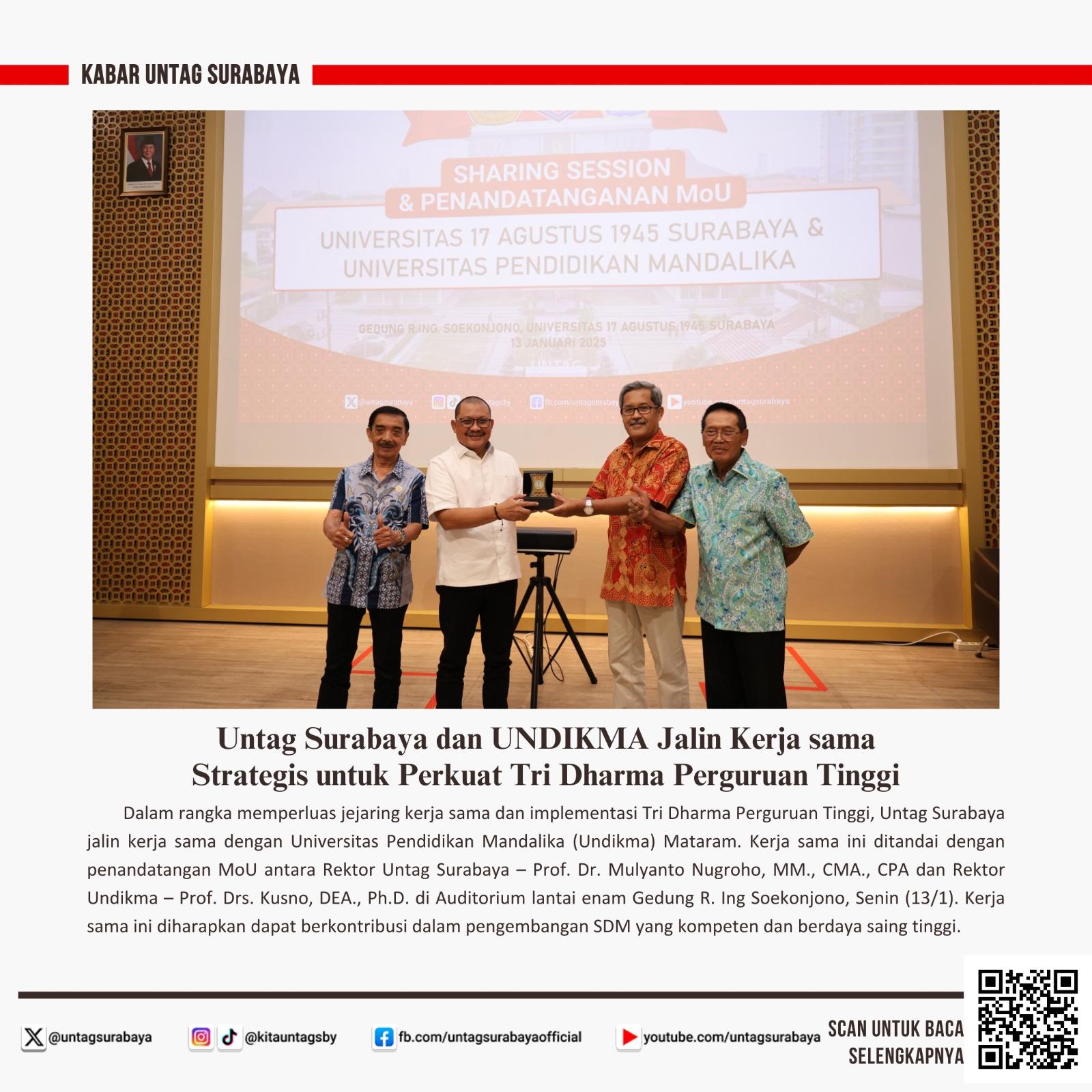 LPPM untag Surabaya hasilkan 1580 luaran positif