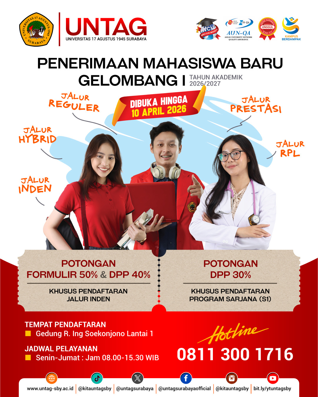 Pembukaan Pendaftaran Gelombang 1